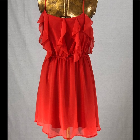 charlotte russe orange dress